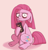 Size: 1365x1436 | Tagged: safe, artist:rend36, pinkie pie, earth pony, pony, g4, can, drink, energy drink, looking at you, pinkamena diane pie, simple background