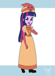 Size: 2125x2922 | Tagged: safe, artist:bageloftime, twilight sparkle, human, equestria girls, g4, british, clothes, dress, gown, humanized, long dress, long skirt, skirt, solo, twilight sparkle (alicorn)