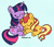 Size: 2398x2050 | Tagged: safe, artist:amynewblue, sunset shimmer, twilight sparkle, alicorn, unicorn, g4, cuddling, female, horn, lesbian, ship:sunsetsparkle, shipping, sleeping, sleepy, twilight sparkle (alicorn)