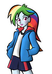 Size: 700x1000 | Tagged: safe, artist:lunascastle, rainbow dash, human, equestria girls, g4, female, simple background, solo, transparent background