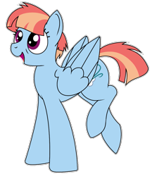 Size: 847x950 | Tagged: safe, artist:craftedburb, windy whistles, pegasus, pony, g4, female, happy, mare, solo