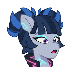 Size: 2387x2049 | Tagged: safe, lil critter workshop, zinnea, cyborg, cyborg pony, earth pony, pony, g5, my little pony: tell your tale, official, the petal gala, leak, .ai available, .svg available, female, mare, simple background, solo, svg, transparent background, vector