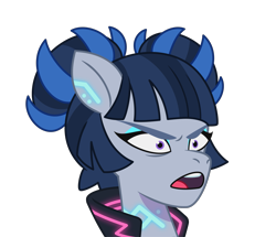 Size: 2387x2049 | Tagged: safe, lil critter workshop, zinnea, cyborg, cyborg pony, earth pony, pony, g5, my little pony: tell your tale, official, the petal gala, leak, .ai available, .svg available, female, mare, simple background, solo, svg, transparent background, vector