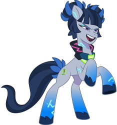 Size: 4568x4872 | Tagged: safe, lil critter workshop, zinnea, cyborg, cyborg pony, earth pony, pony, g5, my little pony: tell your tale, official, the petal gala, leak, .ai available, .svg available, concave belly, female, long legs, mare, simple background, slender, solo, svg, tall, thin, transparent background, vector