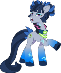 Size: 4078x4873 | Tagged: safe, lil critter workshop, zinnea, cyborg, cyborg pony, earth pony, pony, g5, my little pony: tell your tale, official, the petal gala, leak, .ai available, .svg available, concave belly, female, long legs, mare, simple background, slender, solo, svg, tall, thin, transparent background, vector