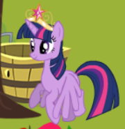 Size: 180x185 | Tagged: safe, twilight sparkle, alicorn, g4, big crown thingy, crown, element of magic, gamekidgame, jewelry, regalia, solo, twilight sparkle (alicorn)