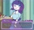 Size: 2048x1791 | Tagged: safe, artist:eltrash_art6, rarity, equestria girls, g4, belt, blushing, breasts, clothes, cute, date, dating sim, eyeshadow, female, holiday, makeup, open mouth, raribetes, shirt, skirt, solo, spanish text, text box, translated in the comments, valentine's day, wristband