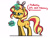 Size: 1800x1350 | Tagged: safe, artist:flutterluv, sunset shimmer, pony, unicorn, g4, bunny ears, easter, easter egg, egg, horn, magic, magic aura, simple background, solo, speech bubble, sunset shimmer is not amused, telekinesis, unamused, white background