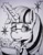 Size: 899x1160 | Tagged: safe, artist:br333, twilight sparkle, unicorn, g4, auction, auction open, horn, manga style, marker drawing, traditional art