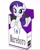 Size: 828x1033 | Tagged: safe, artist:vomitvomiting, editor:zogbrony, rarity, pony, unicorn, g4, blue eyes, cigarette, cigarette pack, female, horn, looking at you, mare, purple mane, simple background, smiling, smiling at you, solo, solo female, white coat