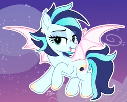 Size: 2047x1646 | Tagged: safe, artist:lovinglypromise, oc, oc:startrail, bat pony, pony, female, mare, solo