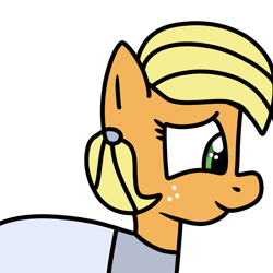 Size: 1000x1000 | Tagged: safe, artist:jadeharmony, applejack, earth pony, pony, g4, alternate hairstyle, applebetes, applejack also dresses in style, cinderella, clothes, cute, dress, ear piercing, earring, female, freckles, gown, jewelry, mare, piercing, simple background, smiling, solo, transparent background