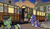 Size: 3498x2048 | Tagged: safe, artist:turbojuk, derpy hooves, oc, earth pony, pegasus, pony, g4, butt, evening, female, locomotive, male, mare, mouth hold, narrow gauge, outdoors, plot, railroad, stallion, train, train station, trottingham vale light railway