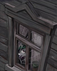 Size: 2598x3200 | Tagged: safe, artist:alexandrvirus, princess celestia, pony, g4, curtains, female, high angle, high res, mare, peeking, solo, window