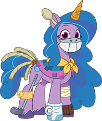 Size: 3291x3882 | Tagged: safe, izzy moonbow, señor butterscotch, pony, unicorn, g5, my little pony: tell your tale, official, pump-kin the night, spoiler:g5, spoiler:my little pony: tell your tale, spoiler:tyts02e37, .ai available, .svg available, clothes, costume, female, horn, mare, nightmare night, nightmare night costume, simple background, solo, svg, transparent background, unshorn fetlocks, vector