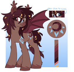 Size: 2718x2634 | Tagged: safe, artist:cheekipone, oc, oc only, oc:ruby runes, bat pony, bat pony oc, red, reference sheet