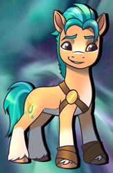 Size: 469x721 | Tagged: safe, artist:byefella, hitch trailblazer, earth pony, pony, g5, alternate design, male, redesign, solo, stallion