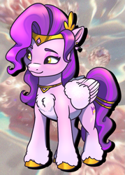 Size: 489x684 | Tagged: safe, artist:byefella, pipp petals, pegasus, pony, g5, alternate design, female, mare, redesign, solo