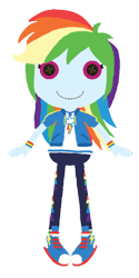 Size: 1920x3831 | Tagged: safe, artist:tttemlp123, rainbow dash, equestria girls, g4, female, lalaloopsy, simple background, solo, transparent background