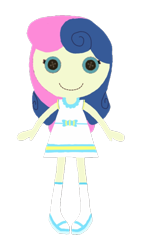 Size: 1080x1920 | Tagged: safe, artist:tttemlp123, bon bon, sweetie drops, equestria girls, g4, female, lalaloopsy, simple background, solo, transparent background