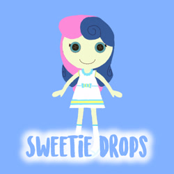 Size: 1920x1920 | Tagged: safe, artist:tttemlp123, bon bon, sweetie drops, equestria girls, g4, female, lalaloopsy, solo