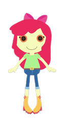 Size: 1920x3806 | Tagged: safe, artist:tttemlp123, apple bloom, equestria girls, g4, female, lalaloopsy, simple background, solo, transparent background