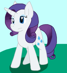 Size: 855x931 | Tagged: safe, artist:cmara, rarity, unicorn, g4, female, horn, solo