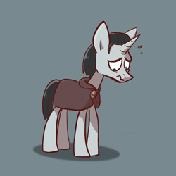 Size: 2048x2048 | Tagged: safe, artist:pfeffaroo, chancellor neighsay, pony, unicorn, g4, colt, foal, high res, horn, male, simple background, solo, younger