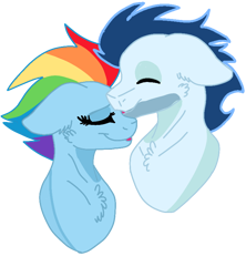 Size: 720x811 | Tagged: safe, rainbow dash, soarin', pegasus, pony, g4, my little pony: friendship is magic, the last problem, female, male, mare, older, older rainbow dash, older soarin', older soarindash, ship:soarindash, shipping, simple background, stallion, straight, transparent background