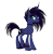 Size: 3097x3147 | Tagged: safe, princess luna, alicorn, pony, g4, my little pony: friendship is magic, black mane, female, punk