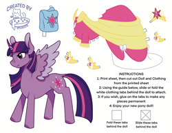 Size: 3300x2550 | Tagged: safe, artist:souptimestudios, twilight sparkle, alicorn, pony, g4, bag, clothes, craft, dress, female, hoof shoes, jewelry, mare, regalia, saddle bag, solo, twilight sparkle (alicorn), zine:equestria escapades