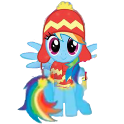 Size: 3464x3464 | Tagged: safe, artist:siobhfitz1798, edit, edited screencap, screencap, rainbow dash, g4, clothes, female, not a vector, simple background, transparent background, winter outfit