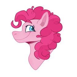 Size: 3000x3000 | Tagged: safe, artist:ponykeda, pinkie pie, earth pony, pony, g4, female, simple background, smiling, transparent background