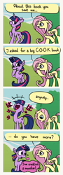 Size: 2000x5560 | Tagged: safe, artist:mafon, fluttershy, twilight sparkle, pegasus, pony, unicorn, g4, comic, dialogue, duo, duo female, female, gratuitous japanese, high res, horn, japanese, katakana, mare, speech bubble, thought bubble, unicorn twilight