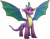 Size: 7610x5992 | Tagged: safe, spike, dragon, g4, g5, my little pony: make your mark, official, adult spike, dragon lord spike, dragon wings, g5 brand assets, older spike, simple background, solo, spike (g5), transparent background, winged spike, wings