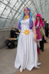 Size: 3338x5007 | Tagged: safe, pinkie pie, princess celestia, human, g4, 2015, clothes, cosplay, costume, irl, irl human, photo