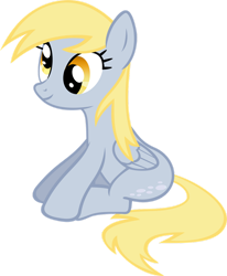 Size: 900x1090 | Tagged: safe, artist:shelmo69, derpy hooves, pegasus, pony, g4, female, mare, simple background, sitting, transparent background, vector