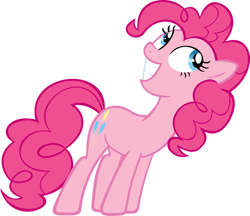 Size: 900x776 | Tagged: safe, artist:shelmo69, pinkie pie, earth pony, pony, g4, female, mare, simple background, solo, transparent background, vector