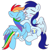 Size: 750x750 | Tagged: safe, artist:glidedash, rainbow dash, soarin', pegasus, pony, g4, duo, female, glide, half r63 shipping, lesbian, mare, rule 63, ship:glidedash, ship:soarindash, shipping, simple background, white background