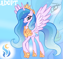 Size: 1034x955 | Tagged: safe, artist:vi45, oc, alicorn, pony, crown, female, jewelry, mare, regalia, solo