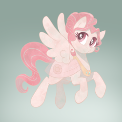 Size: 2048x2048 | Tagged: safe, artist:pfeffaroo, oc, oc only, oc:royal rosette, pegasus, pony, female, high res, mare, solo, spread wings, wings