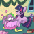 Size: 2048x2048 | Tagged: safe, artist:pfeffaroo, spike, twilight sparkle, dragon, pony, unicorn, g4, baby, baby dragon, baby spike, book, christmas, christmas lights, christmas presents, cute, duo, duo male and female, excited, female, filly, filly twilight sparkle, foal, garland, high res, holiday, horn, lying down, male, ponyloaf, prone, smiling, snow, snowfall, spikabetes, twiabetes, unicorn twilight, wingless spike, wrapping paper, younger