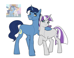 Size: 2124x1668 | Tagged: safe, twilight velvet, pony, unicorn, g4, duo, family, horn, married couple, parent:shining armor, parent:twilight sparkle, redraw