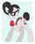 Size: 1900x2372 | Tagged: safe, artist:queertrixie, writing desk, g4, clipboard, collar, female, glasses, mare, simple background, solo