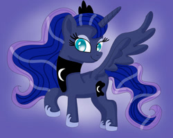 Size: 1280x1019 | Tagged: safe, artist:mrsdashskies, princess luna, alicorn, pony, g4, female, mare