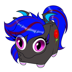 Size: 3514x3520 | Tagged: safe, artist:rrd-artist, oc, oc only, oc:ebony rose, bat pony, bat pony oc, bat wings, big eyes, chest fluff, clothes, commission, cutie mark, ear tufts, eyelashes, multicolored mane, simple background, socks, striped socks, transparent background, wings, ych result