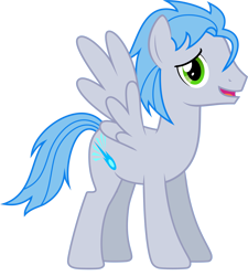 Size: 3237x3600 | Tagged: safe, artist:delphince, sky shatter, pegasus, pony, g4, 2012, looking at you, male, open mouth, open smile, simple background, smiling, solo, spread wings, stallion, tail, transparent background, vector, wings