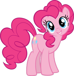 Size: 4167x4253 | Tagged: safe, artist:firlin123, pinkie pie, earth pony, pegasus, g4, .svg available, absurd resolution, cute, diapinkes, female, mare, simple background, solo, svg, transparent background, vector