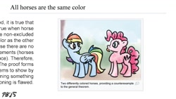 Size: 1200x675 | Tagged: safe, artist:pony-berserker, pinkie pie, rainbow dash, pony-berserker's twitter sketches, g4, caption, parody, pony-berserker's twitter sketches (2025), reference, text, wikipedia