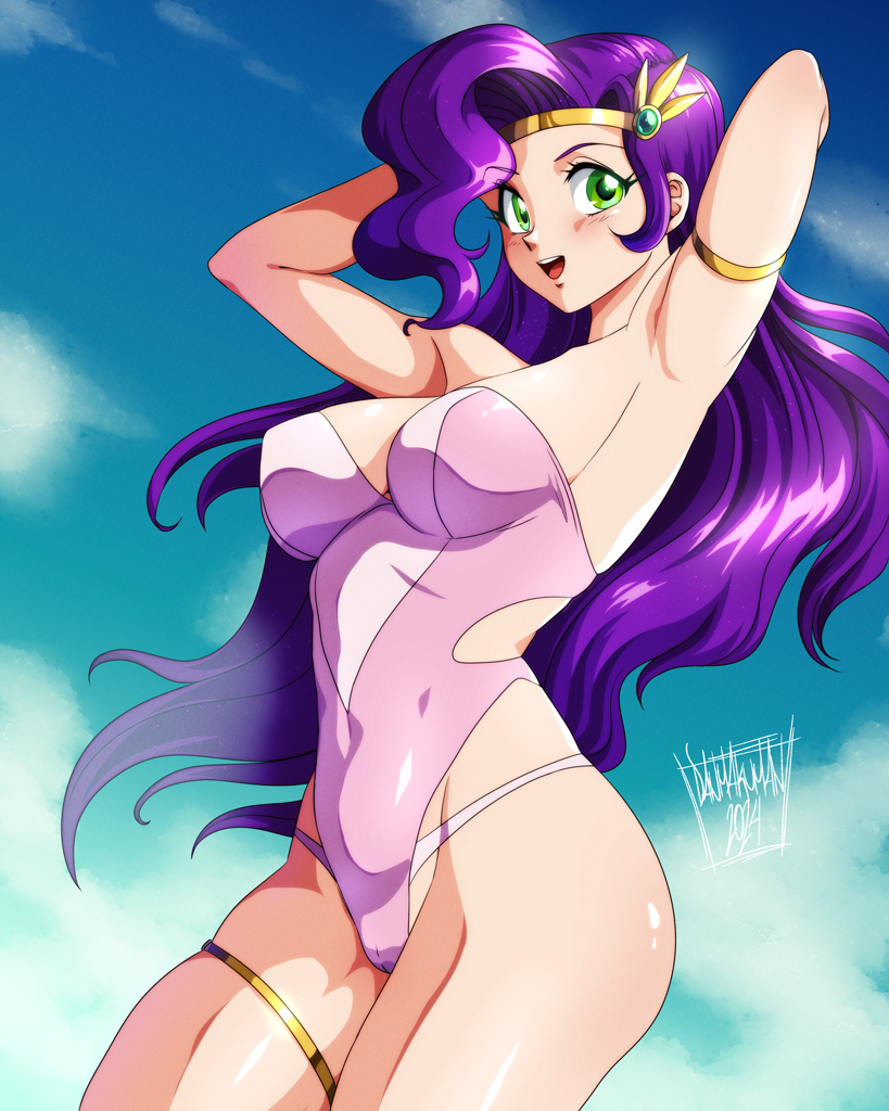 Suggestive pose hinting at deeper desires